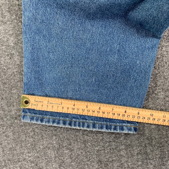 Vintage Tommy Hilfiger Jeans Men 34x30 Baggy Wide Leg Y2K Spellout Hip Hop - Picture 14 of 15